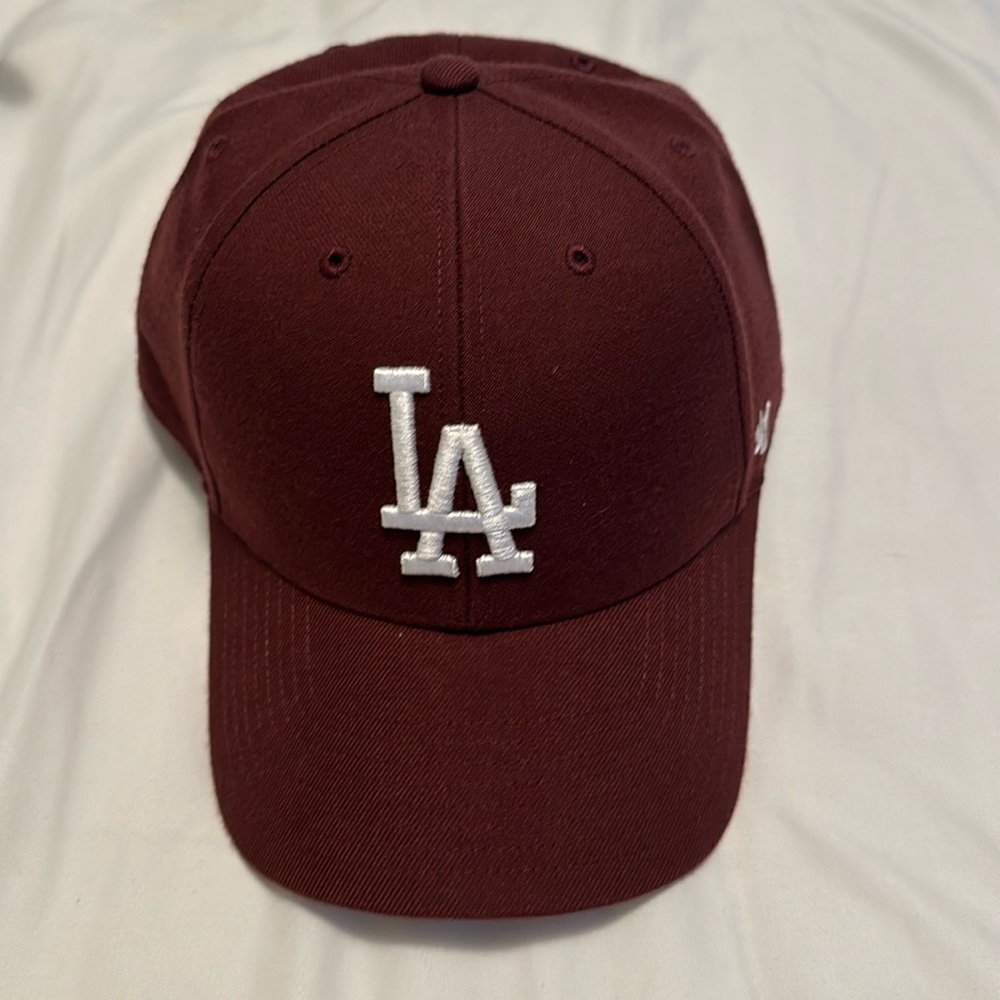 Maroon LA dodgers hat